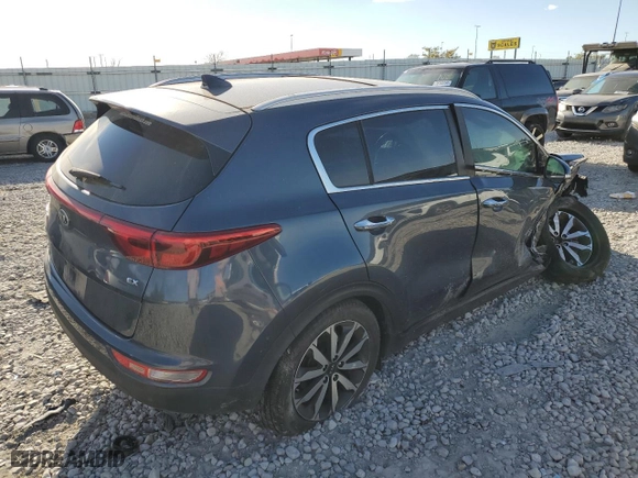 2017 Kia Sportage EX with VIN KNDPN3AC6H7163586, listed as a Copart auction lot 75935184 with 90,743 mi miles and Salvage Title. Bid and sale history available at carsss.com. Image 3.