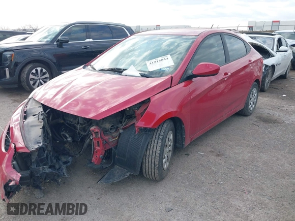 2016 Hyundai Accent SE with VIN KMHCT4AE2GU143794, listed as a IAAI auction lot 41915044 with 123,940 mi miles. Bid and sale history available at carsss.com. Image 2.