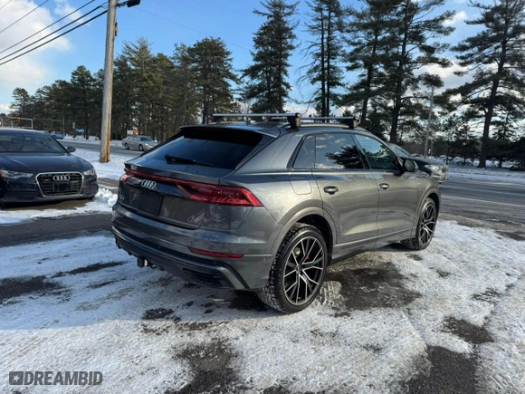 2019 Audi Q8 Premium Plus with VIN WA1EVAF18KD030026, listed as a Copart auction lot 42853705 with 100,801 mi miles and Clean Title. Bid and sale history available at carsss.com. Image 3.