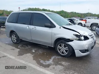 2004 Mazda MPV LX with VIN JM3LW28AX40531451, listed as a IAAI auction lot 42099092 with 249,548 mi miles. Bid and sale history available at carsss.com. Image 1.