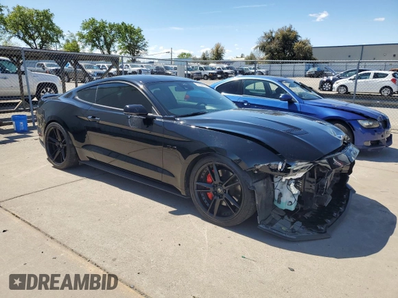 2022 Ford Mustang GT with VIN 1FA6P8CF6N5150683, listed as a Copart auction lot 51300165 with 36,980 mi miles and Salvage Title. Bid and sale history available at carsss.com. Image 4.