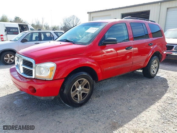 2005 Dodge Durango SLT with VIN 1D4HD48N15F612892, listed as a IAAI auction lot 41828230 with 323,800 mi miles. Bid and sale history available at carsss.com. Image 2.