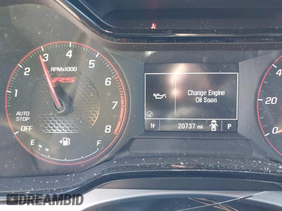 2024 Chevrolet Trax 1RS with VIN KL77LGE28RC201520, listed as a IAAI auction lot 41854028 with 20,737 mi miles. Bid and sale history available at carsss.com. Image 7.