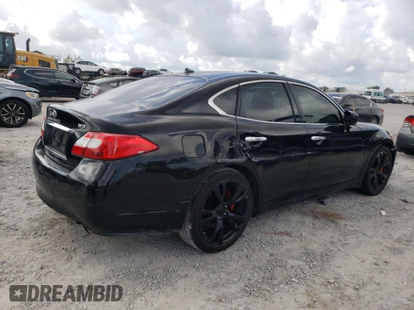 2013 Infiniti M with VIN JN1BY1AP8DM510147, listed as a Copart auction lot 58264055 with Not provided miles and Salvage title. Bid and sale history available at DreamBid. Image 3.
