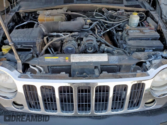 2006 Jeep Liberty Limited with VIN 1J4GL58K36W122621, listed as a Copart auction lot 60894695 with 87,384 mi miles and Salvage title. Bid and sale history available at DreamBid. Image 12.
