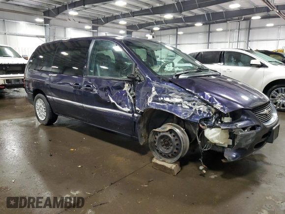 1998 Chrysler Town & Country with VIN 1C4GP54G6WB553053, listed as a Copart auction lot 48794215 with 213,427 mi miles and Salvage Title. Bid and sale history available at DreamBid. Image 4.