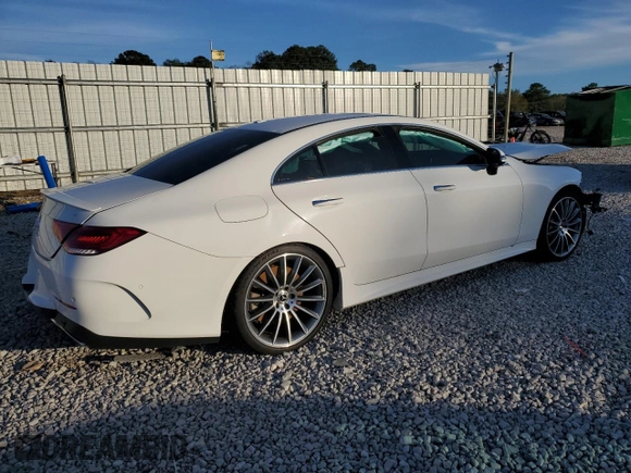 2020 Mercedes-Benz CLS with VIN WDD2J5JBXLA049987, listed as a Copart auction lot 41388795 with 0 mi miles and Salvage Title. Bid and sale history available at carsss.com. Image 3.