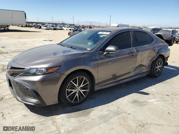 2022 Toyota Camry SE with VIN 4T1G11AK8NU672529, listed as a Copart auction lot 73362154 with 78,475 mi miles and Salvage Title. Bid and sale history available at carsss.com. Image 1.