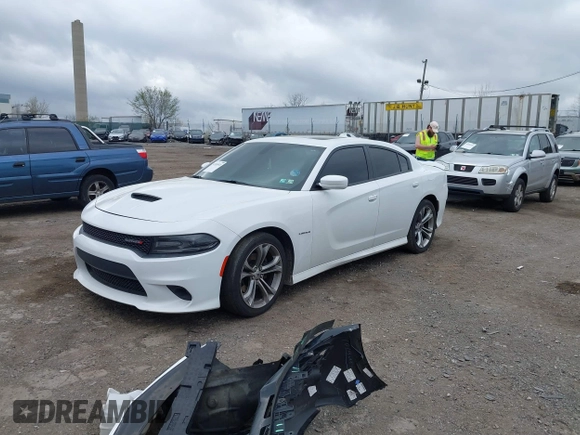 2020 Dodge Charger R/T with VIN 2C3CDXCT5LH197848, listed as a IAAI auction lot 41918921 with 57,036 mi miles and . Bid and sale history available at DreamBid. Image 2.