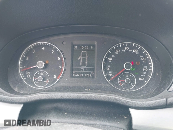 2013 Volkswagen Passat SE with VIN 1VWBH7A33DC000739, listed as a IAAI auction lot 42348369 with 154,793 mi miles and . Bid and sale history available at DreamBid. Image 7.