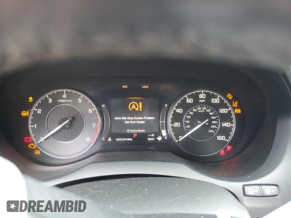 2021 Acura RDX with VIN 5J8TC1H31ML004752, listed as a Copart auction lot 60276605 with 160,119 mi miles and Salvage title. Bid and sale history available at DreamBid. Image 9.