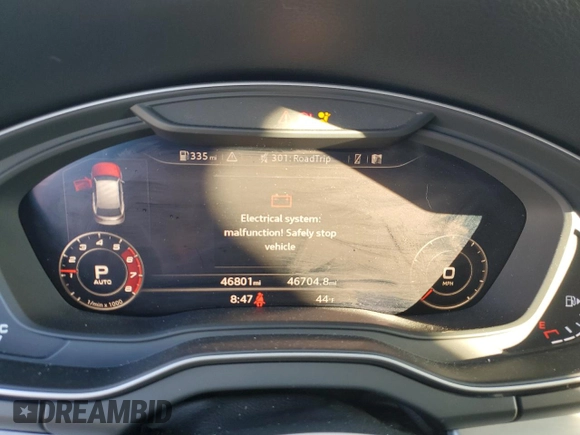 2018 Audi SQ5 Premium Plus with VIN WA1A4AFY5J2044507, listed as a Copart auction lot 83238274 with 46,801 mi miles and Salvage Title. Bid and sale history available at DreamBid. Image 9.