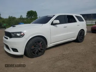 2018 Dodge Durango SRT with VIN 1C4SDJGJ3JC341670, listed as a Copart auction lot 58412575 with 82,936 mi miles and Salvage title. Bid and sale history available at DreamBid. Image 1.