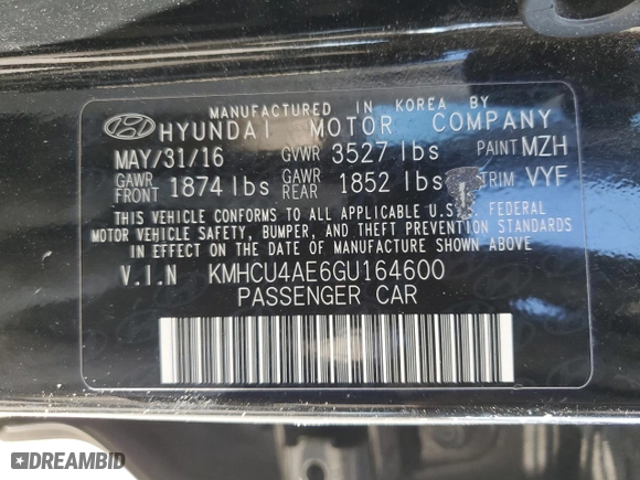 2016 Hyundai Accent SE with VIN KMHCU4AE6GU164600, listed as a Copart auction lot 50411105 with 132,091 mi miles and Salvage Title. Bid and sale history available at carsss.com. Image 15.