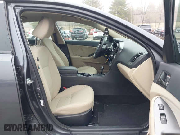 2015 Kia Optima LX with VIN KNAGM4A73F5625605, listed as a IAAI auction lot 41924411 with 104,153 mi miles. Bid and sale history available at carsss.com. Image 5.