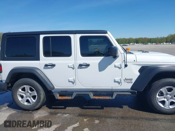 2020 Jeep Wrangler Unlimited Sport S z VIN 1C4HJXDN2LW138980, wystawiony jako IAAI lot #42086095 z przebiegiem 58 735 mil mil oraz . Historia ofert i sprzedaży dostępna na DreamBid. Obrazek 13.