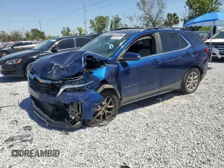 2023 Chevrolet Equinox LT with VIN 3GNAXKEG4PS153928, listed as a Copart auction lot 53367055 with 39,276 mi miles and Non repairable. Bid and sale history available at DreamBid. Image 1.