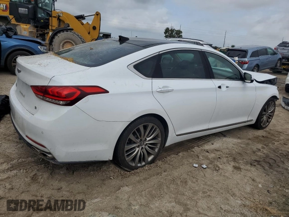 2015 Hyundai Genesis 5.0L with VIN KMHGN4JF5FU053297, listed as a Copart auction lot 71591294 with 127,047 mi miles and Salvage Title. Bid and sale history available at carsss.com. Image 3.