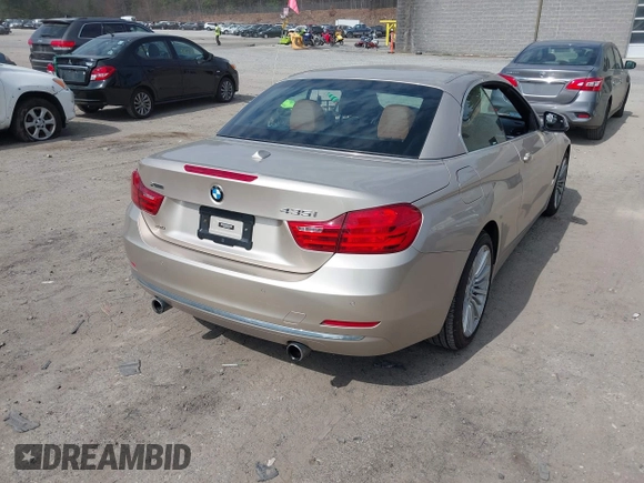 2015 BMW 4 Series 435i xDrive with VIN WBA3T7C51FP942320, listed as a IAAI auction lot 42059717 with 81,815 mi miles and . Bid and sale history available at DreamBid. Image 4.