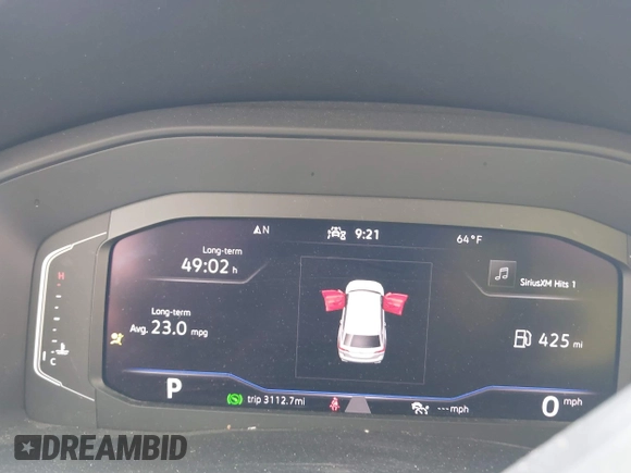 2023 Volkswagen Atlas SE with VIN 1V2WP2CA1PC514131, listed as a IAAI auction lot 41730209 with 37,277 mi miles and . Bid and sale history available at DreamBid. Image 7.