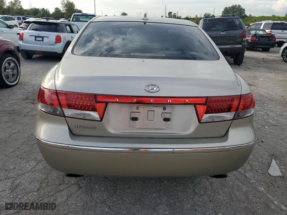 2009 Hyundai Azera GLS with VIN KMHFC46D09A360665, listed as a Copart auction lot 71665544 with 143,711 mi miles and Salvage Title. Bid and sale history available at carsss.com. Image 6.