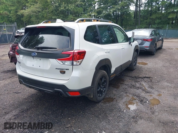 2023 Subaru Forester Wilderness with VIN JF2SKAMC2PH437606, listed as a IAAI auction lot 42745299 with 30,246 mi miles and . Bid and sale history available at DreamBid. Image 4.