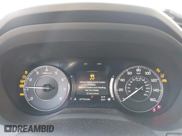 2019 Acura RDX with VIN 5J8TC2H35KL011819, listed as a IAAI auction lot 41672609 with 107,750 mi miles and . Bid and sale history available at DreamBid. Image 7.
