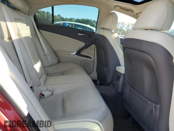 2011 Lexus IS 250 with VIN JTHBF5C20B5137428, listed as a Copart auction lot 50063875 with 193,685 mi miles and Salvage Title. Bid and sale history available at carsss.com. Image 10.