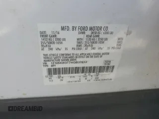 2017 Ford Explorer Sport z VIN 1FM5K8GT7HGB37613, wystawiony jako Copart lot #59564265 z przebiegiem 143 332 mil mil oraz Szkoda całkowita • Salvage title. Historia ofert i sprzedaży dostępna na DreamBid. Obrazek 13.