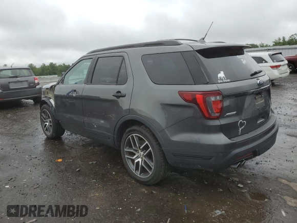 2019 Ford Explorer Sport with VIN 1FM5K8GT5KGA35458, listed as a Copart auction lot 60792775 with 58,540 mi miles and Salvage title. Bid and sale history available at DreamBid. Image 2.