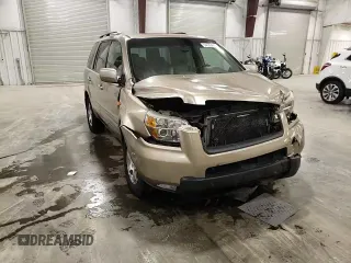 2006 Honda Pilot EX-L with VIN 2HKYF18506H563925, listed as a Copart auction lot 54539435 with 199,442 mi miles and Salvage Title. Bid and sale history available at DreamBid. Image 14.