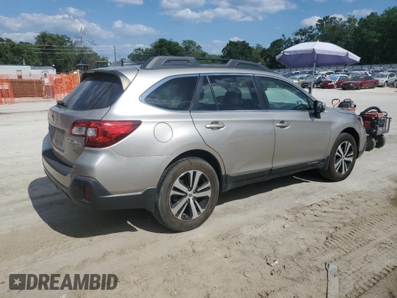2018 Subaru Outback Limited with VIN 4S4BSENCXJ3303964, listed as a Copart auction lot 54782565 with 159,370 mi miles and Salvage title. Bid and sale history available at DreamBid. Image 3.