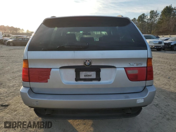 2002 BMW X5 3.0i with VIN 5UXFA53532LP56403, listed as a Copart auction lot 45882905 with 103,329 mi miles and Salvage Title. Bid and sale history available at carsss.com. Image 6.