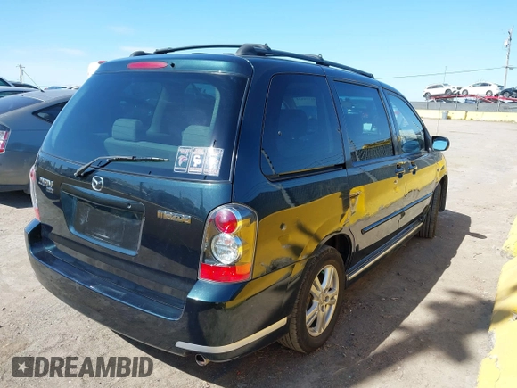 2005 Mazda MPV LX with VIN JM3LW28J250536046, listed as a IAAI auction lot 41770942 with 124,178 mi miles. Bid and sale history available at carsss.com. Image 4.
