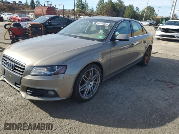 2010 Audi A4 Prestige with VIN WAUMFAFLXAN035539, listed as a Copart auction lot 84710334 with 262,478 mi miles and Clean Title. Bid and sale history available at carsss.com. Image 1.