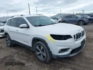 2019 Jeep Cherokee Limited with VIN 1C4PJMDX4KD198152, listed as a IAAI auction lot 42277759 with 139,470 mi miles and . Bid and sale history available at DreamBid. Image 1.