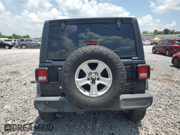 2018 Jeep Wrangler Unlimited Sport with VIN 1C4HJXDG9JW302367, listed as a Copart auction lot 61915505 with 103,952 mi miles and Non repairable. Bid and sale history available at DreamBid. Image 6.