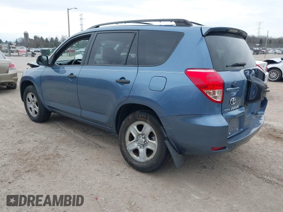 2007 Toyota RAV4 with VIN JTMBD33V675070198, listed as a IAAI auction lot 41987663 with 135,387 mi miles. Bid and sale history available at carsss.com. Image 3.