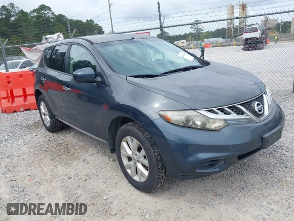 2012 Nissan Murano SV with VIN JN8AZ1MW4CW200917, listed as a IAAI auction lot 42106455 with 115,455 mi miles and . Bid and sale history available at carsss.com. Image 1.