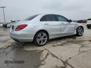 2017 Mercedes-Benz C 300 with VIN 55SWF4JB8HU188472, listed as a Copart auction lot 54317805 with 147,511 mi miles and Salvage Title. Bid and sale history available at carsss.com. Image 3.