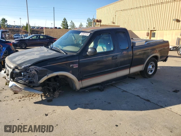 2000 Ford F-150 XL with VIN 1FTRX17L4YNA56465, listed as a Copart auction lot 42381515 with 0 mi miles and Salvage Title. Bid and sale history available at carsss.com. Image 1.