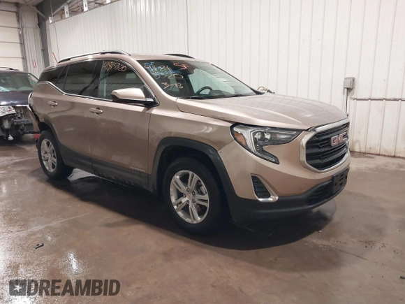 2018 GMC Terrain SLE z VIN 3GKALTEV8JL386984, wystawiony jako IAAI lot #41815320 z przebiegiem 67 230 mil mil oraz . Historia ofert i sprzedaży dostępna na DreamBid. Obrazek 1.