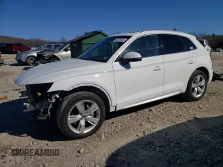 2018 Audi Q5 Premium Plus with VIN WA1BNAFY8J2211198, listed as a Copart auction lot 46573035 with 78,110 mi miles and Salvage Title. Bid and sale history available at carsss.com. Image 1.