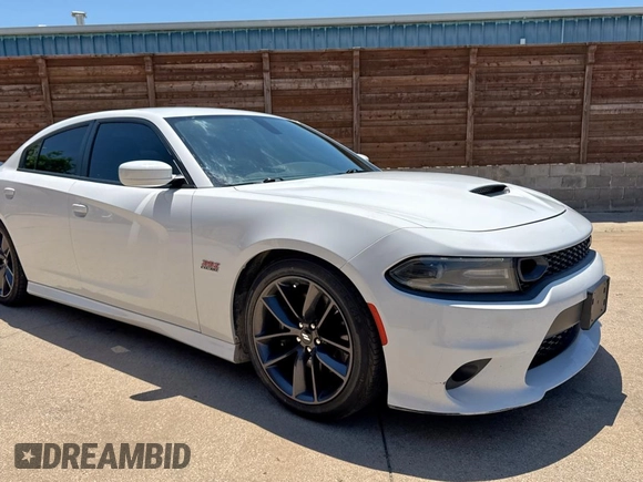 2019 Dodge Charger Scat Pack z VIN 2C3CDXGJ3KH558842, wystawiony jako Copart lot #60527095 z przebiegiem 127 546 mil mil oraz Czysty tytuł • Clean title. Historia ofert i sprzedaży dostępna na DreamBid. Obrazek 1.