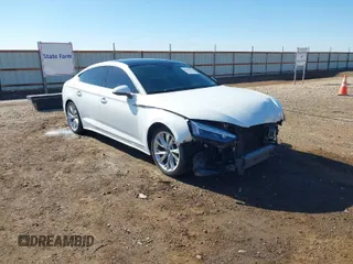 2021 Audi A5 Sportback Premium Plus with VIN WAUCBCF56MA020486, listed as a IAAI auction lot 41486099 with 91,892 mi miles. Bid and sale history available at carsss.com. Image 1.