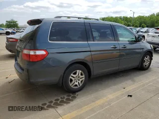 2006 Honda Odyssey EX with VIN 5FNRL38416B446272, listed as a Copart auction lot 57165545 with 219,042 mi miles and Salvage title. Bid and sale history available at DreamBid. Image 3.