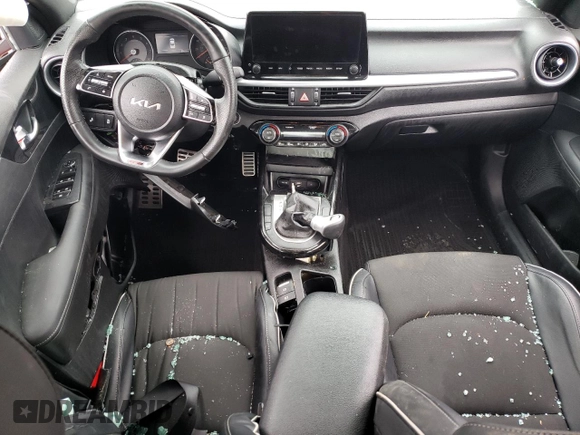 2024 Kia Forte GT-Line with VIN 3KPF54AD3RE716822, listed as a Copart auction lot 51407225 with 22,072 mi miles and Salvage Title. Bid and sale history available at DreamBid. Image 8.