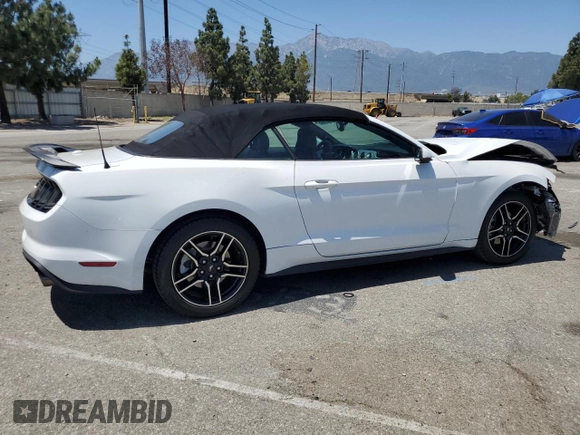 2018 Ford Mustang EcoBoost Premium with VIN 1FATP8UHXJ5155575, listed as a Copart auction lot 57527085 with 138,033 mi miles and Salvage title. Bid and sale history available at DreamBid. Image 3.