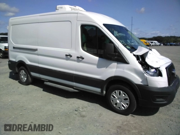 2023 Ford Transit Cargo with VIN 1FTBR1C87PKC01057, listed as a Copart auction lot 66183374 with 1,863 mi miles and Salvage Title. Bid and sale history available at DreamBid. Image 4.