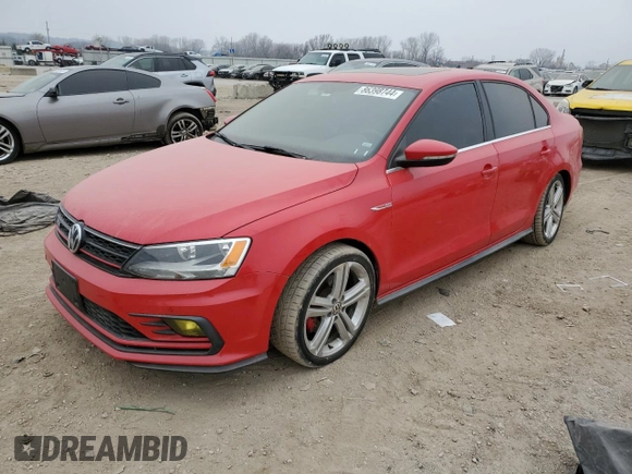 2016 Volkswagen Jetta Sedan 2.0T GLI SE with VIN 3VW5T7AJ1GM243348, listed as a Copart auction lot 86398744 with 126,372 mi miles and Salvage Title. Bid and sale history available at carsss.com. Image 1.
